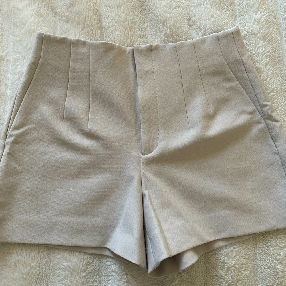 Zara pleated shorts